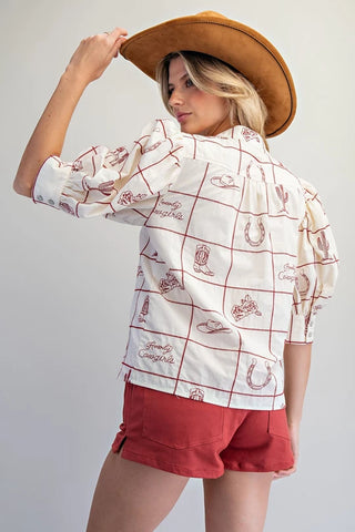 The Howdy Cowgirls Short Set