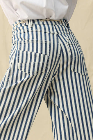 The Rambler Striped Drawstring High Rise Jean