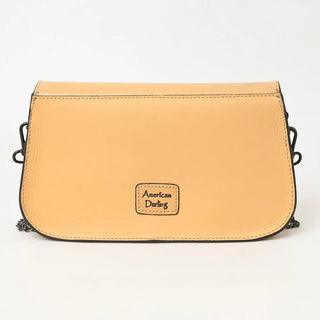 The Floral Hand-Tooled Leather Chain Strap Crossbody Bag