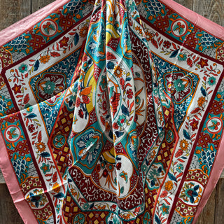 Pink Multi Pattern Wild Rag / Scarf WR1014