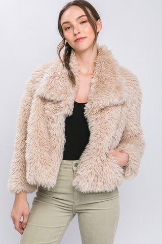 The Molly Faux Fur Coat – Women's Western Fur Jacket