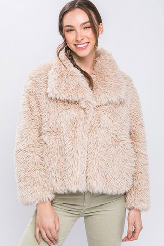 The Molly Faux Fur Coat – Women's Western Fur Jacket