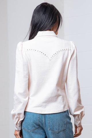 The Tatum Studded Western Blouse