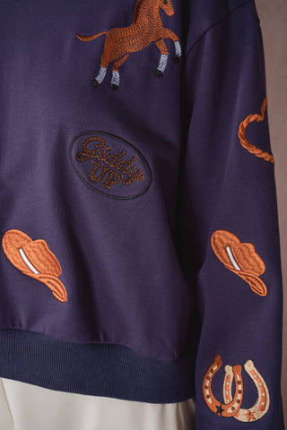 The Rodeo Nights Embroidered Sweatshirt