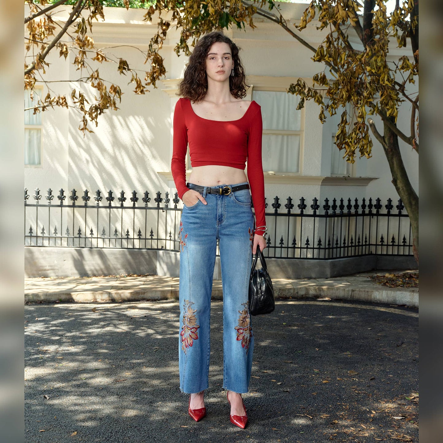 The Renee Embroidered Jeans