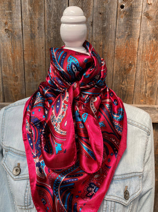 Pink Hippie Paisley Wild Rag/Scarf WR904