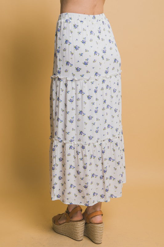 The Cheyenne Floral Ruffled Tank and Maxi Skirt Set