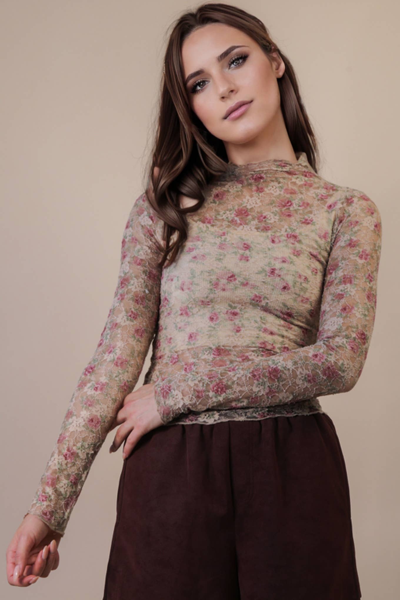 The Elise Lace top