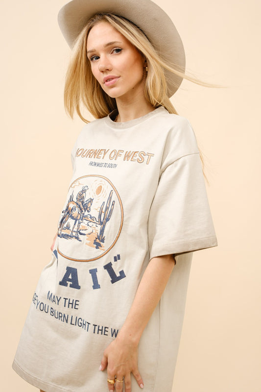 Journey of the West Graphic T Shirt Dress