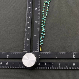 The Seed Bead Drop Charm Necklace