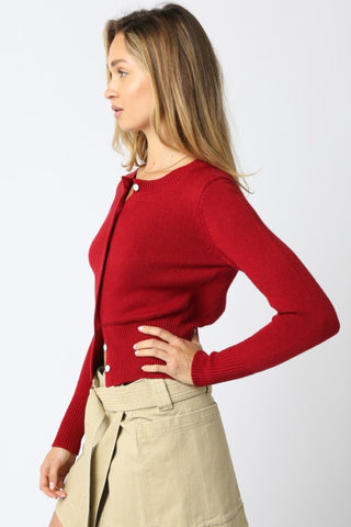 The Cotton-Cashmere Button Cardigan