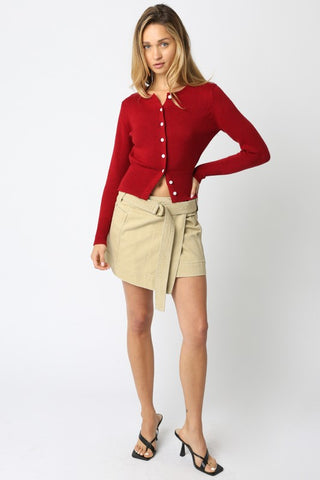 The Cotton-Cashmere Button Cardigan