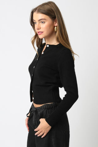 The Cotton-Cashmere Button Cardigan