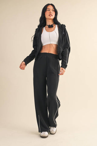The Chic Zip-Up Hoodie Set