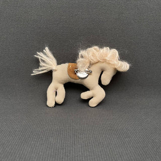 Horse Linen-cotton Cloth Cartoon Brooch