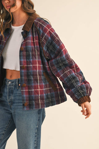 The Crossroads Quilted Plaid Jacket