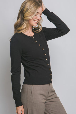 The Harper Classic Button Cardigan