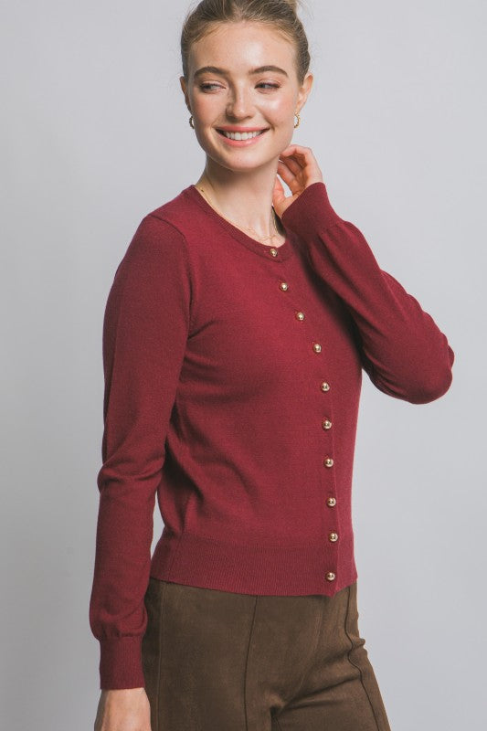 The Harper Classic Button Cardigan