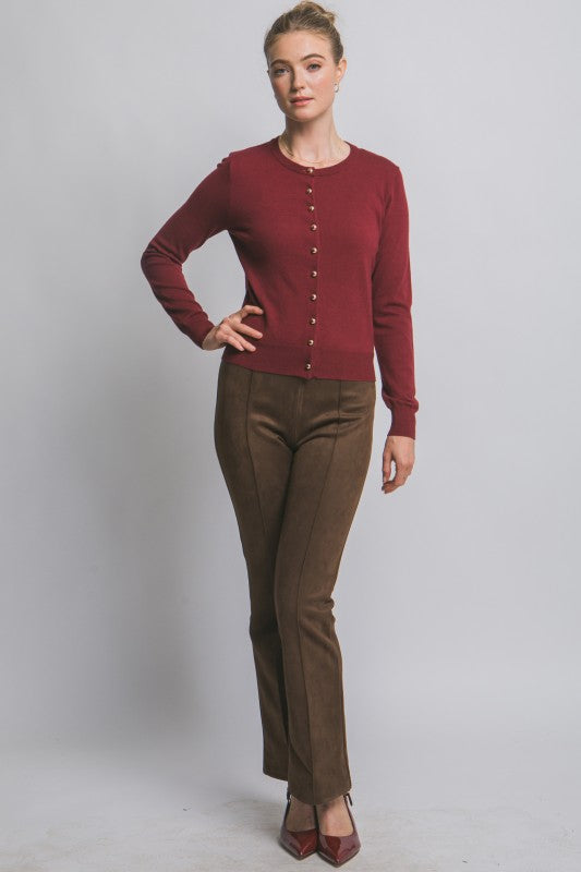 The Harper Classic Button Cardigan