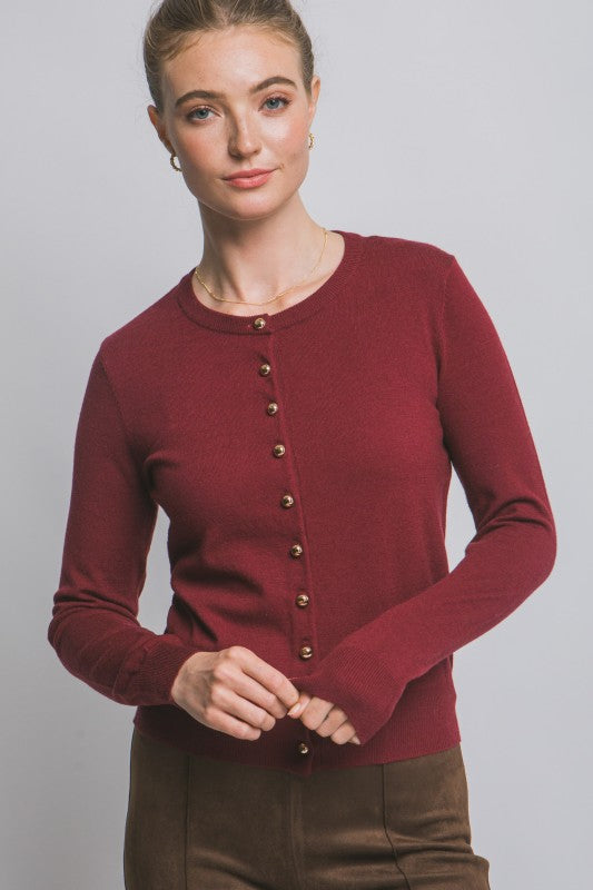 The Harper Classic Button Cardigan