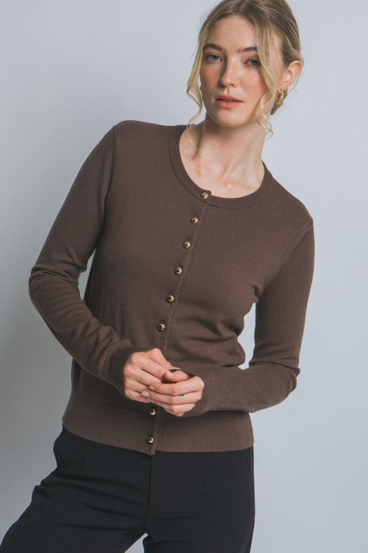 The Harper Classic Button Cardigan