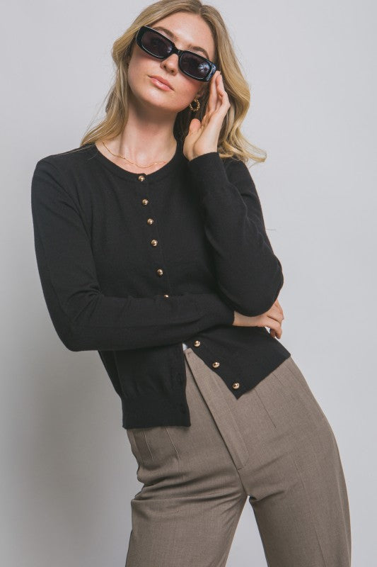 The Harper Classic Button Cardigan
