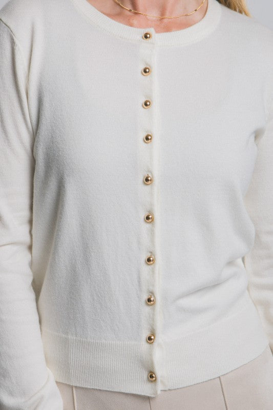 The Harper Classic Button Cardigan