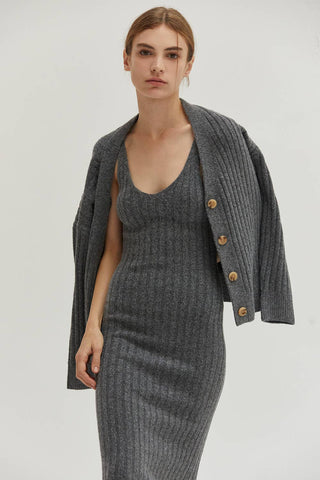 The Silver Sage Ribbed Sweater Set