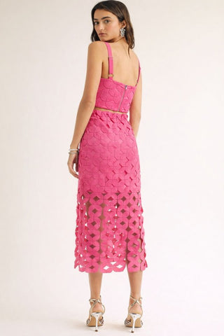 The Pink Palomino Lace Set