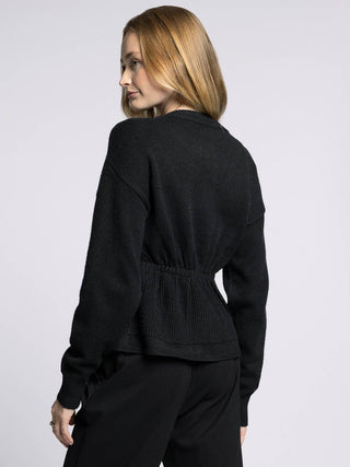 The Monroe Peplum Knit Cardigan