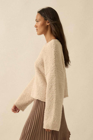 The Abigail Popcorn Knit Sweater