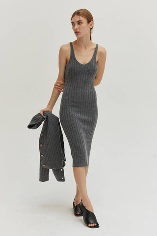 The Silver Sage Ribbed Sweater Set