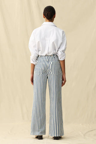 The Rambler Striped Drawstring High Rise Jean