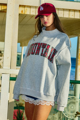The Mountain & Lake Reversible Mock-Neck Sweatshirt
