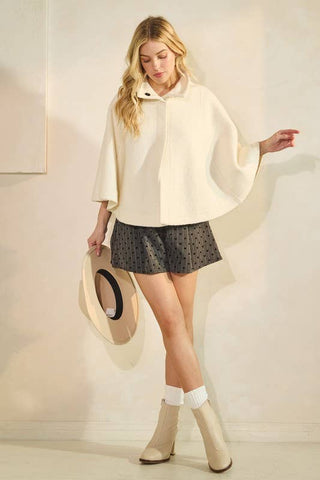 The Spencer Wool Blend Cape