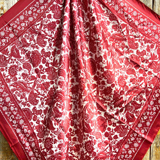 The Red & Cream Paisley Wild Rag / Scarf