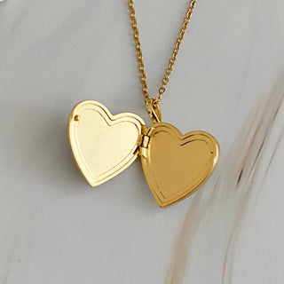 The Shell Heart Locket Necklace