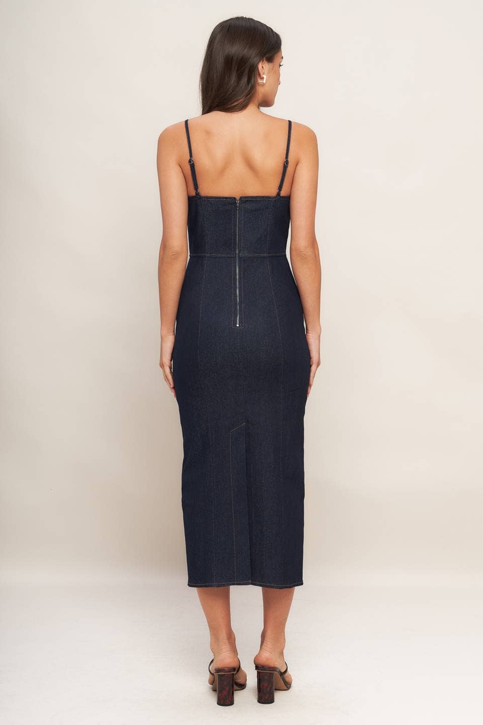 The Maisie Denim Midi Dress