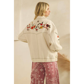 The Raelynn Embroidered Denim Jacket