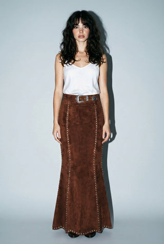 The Kathleen Suede Studded Maxi