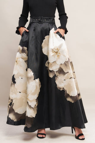 The Genevieve Floral Maxi Skirt