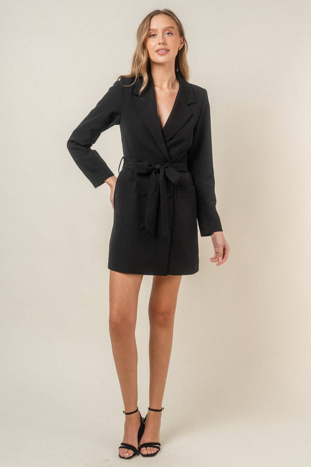 The Midnight Mesa Blazer Dress