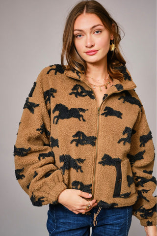 The Wild Mustang Sherpa Jacket