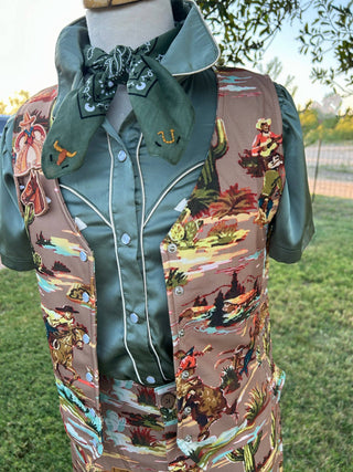 The Embroidered Round Up Bandana