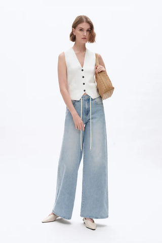 High Rise Drawstring Baggy