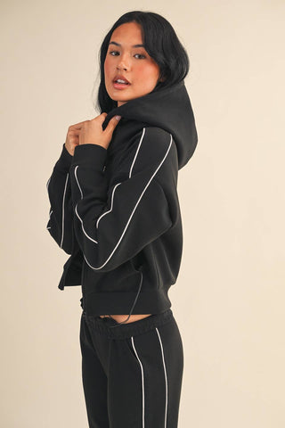The Chic Zip-Up Hoodie Set
