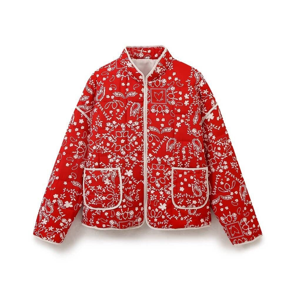 Ruby Bandana Quilted Jacket