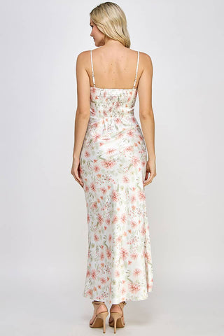 The Izzy Satin Maxi Dress