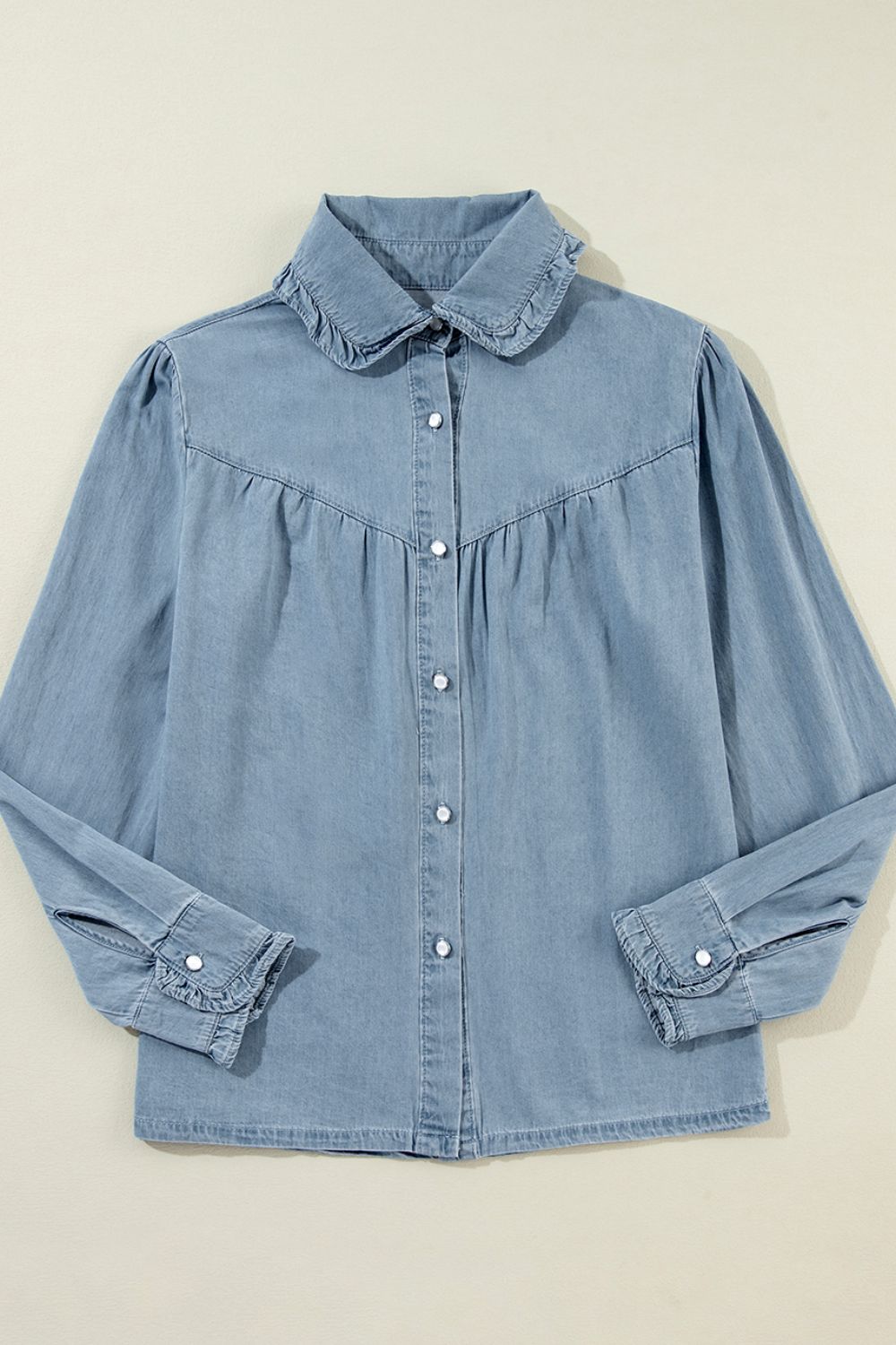 The Willow Long Sleeve Denim Top