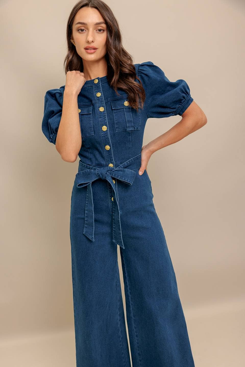 The Western Belle Belted Jumpsuit